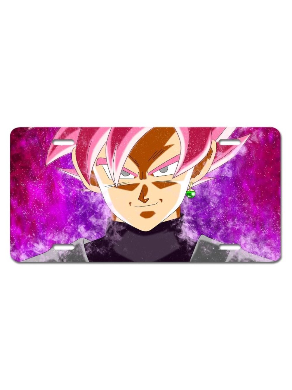 Dragon Ball Goku Pink Inspired Art Anime Vehicle License Plate Car Auto Truck